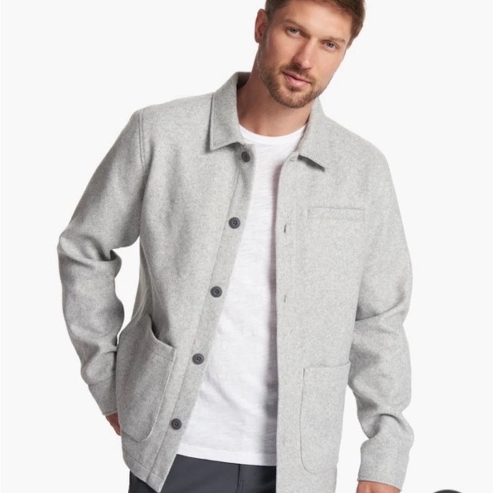 Vuori Men's Light Gray Shirt Jacket
